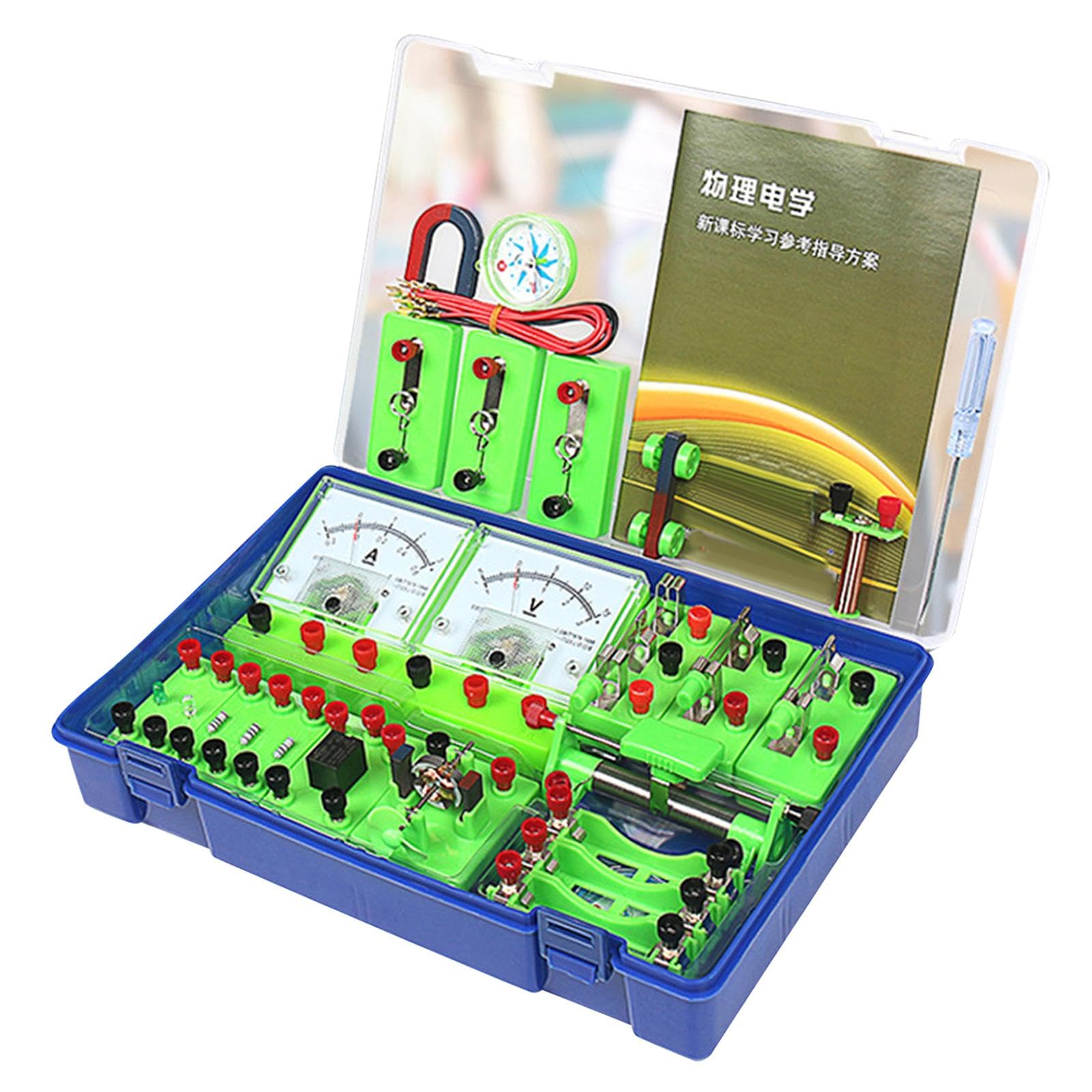 Baoblaze Kits de démarrage d'apprentissage de la physique électrique Ensemble d'expérimentation électrique Laboratoire scientifique pour le lycée