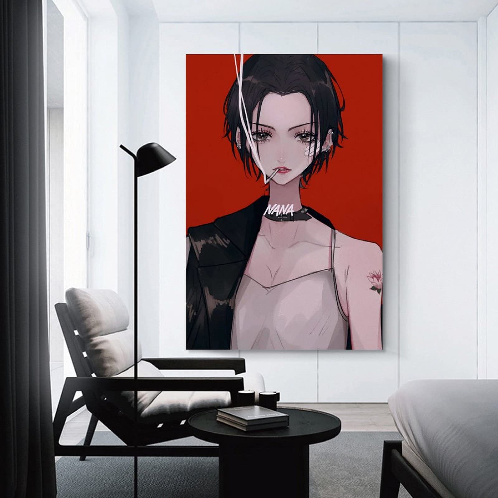 GNKIO Nana Manga Poster mural rétro Anime sur toile - Décoration moderne de chambre à coucher familiale - 24x36 pouces (60x90cm GNKIO Nana Manga Poster mural rétro Anime sur toile - Décoration moderne de chambre à coucher familiale - 24x36 pouces (60x90cm