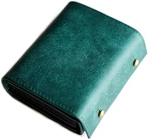 IrideScent] 二つ折り財布 メンズ 2つ折り 箱型の小銭入れ イタリアン  