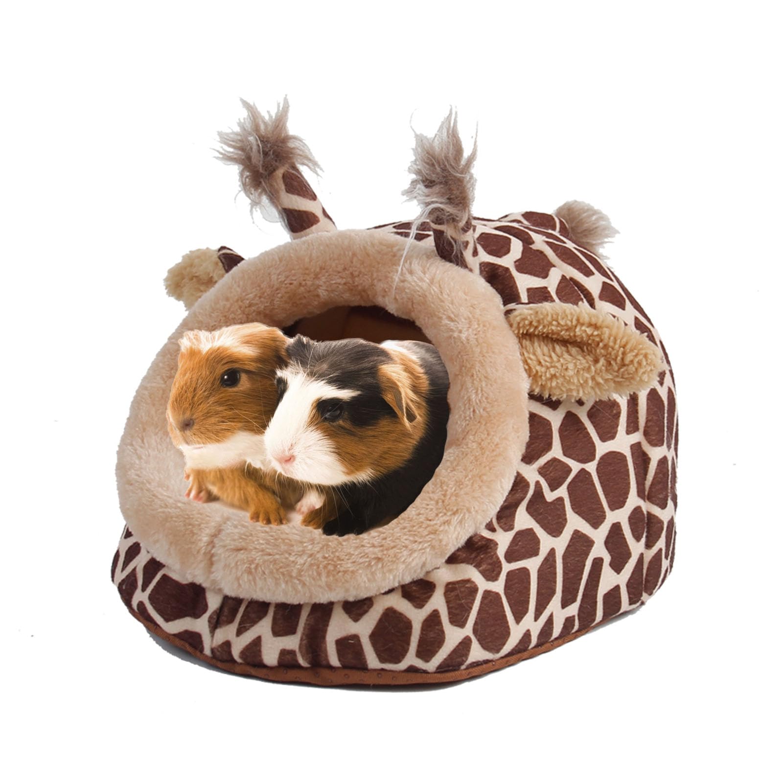 ABLAZEZAI Guinea Pig Bed with Mat, Hamster Soft Hideout House, Small Pet Animals Warm Nest Cage for Bunny Rabbit Sugar Glider Chinchilla Hedgehog (