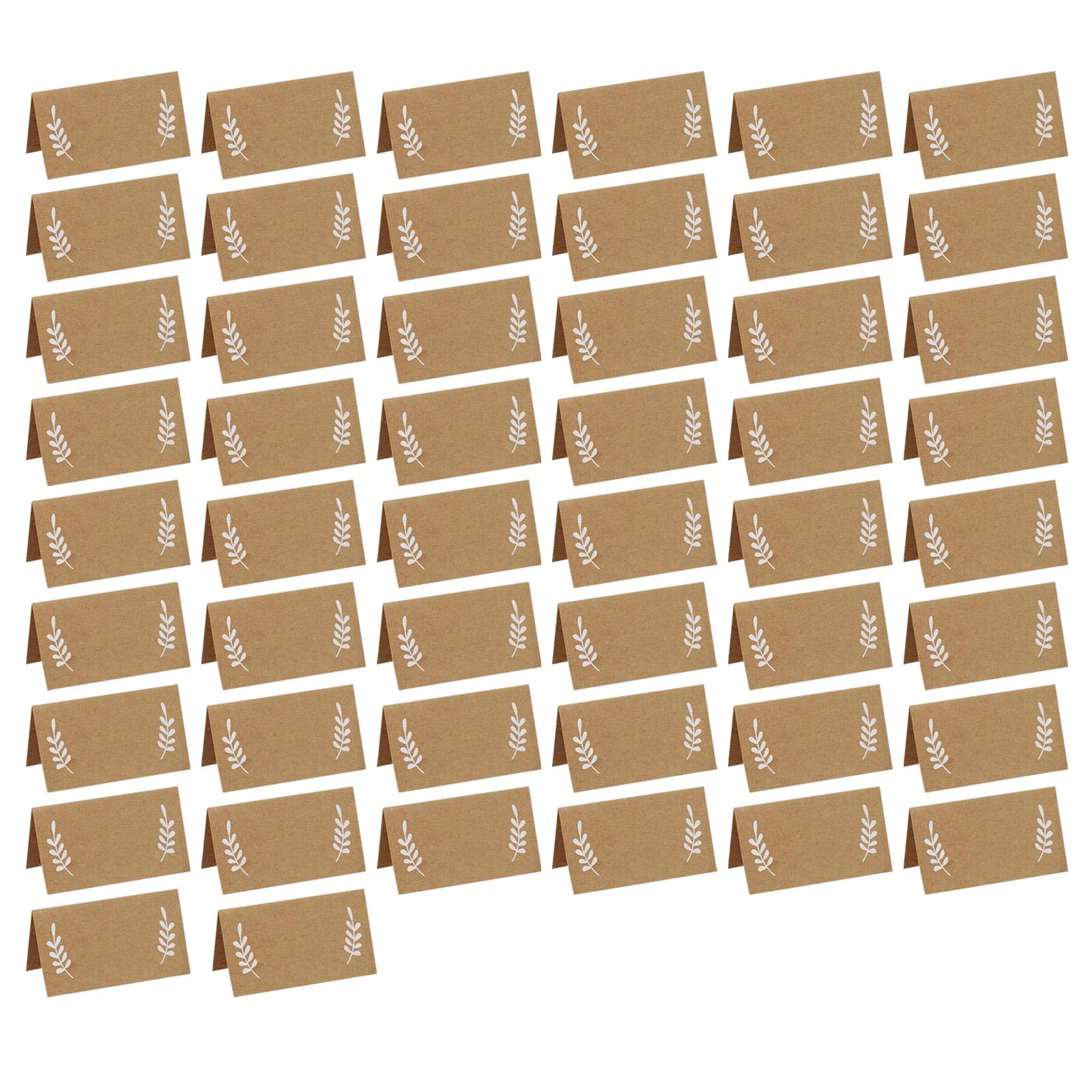 Yhplxyuus 50 Brown Color Texture Place Cards Name Cards for Weddings, Meetings, and Celebrations Name for Parties