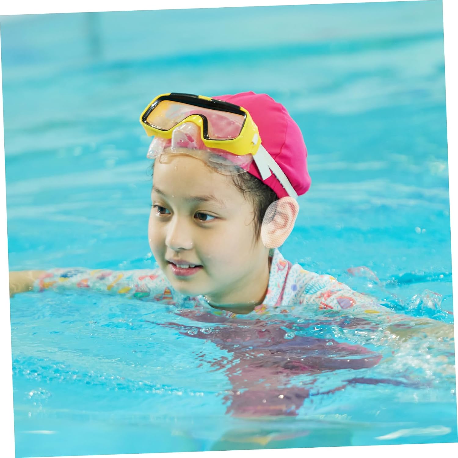 WOONEKY 20pcs Ear Stickers for Skin Friendly Ear Covers for Swimming and Bathing Comfortable Fit for Outdoor Use