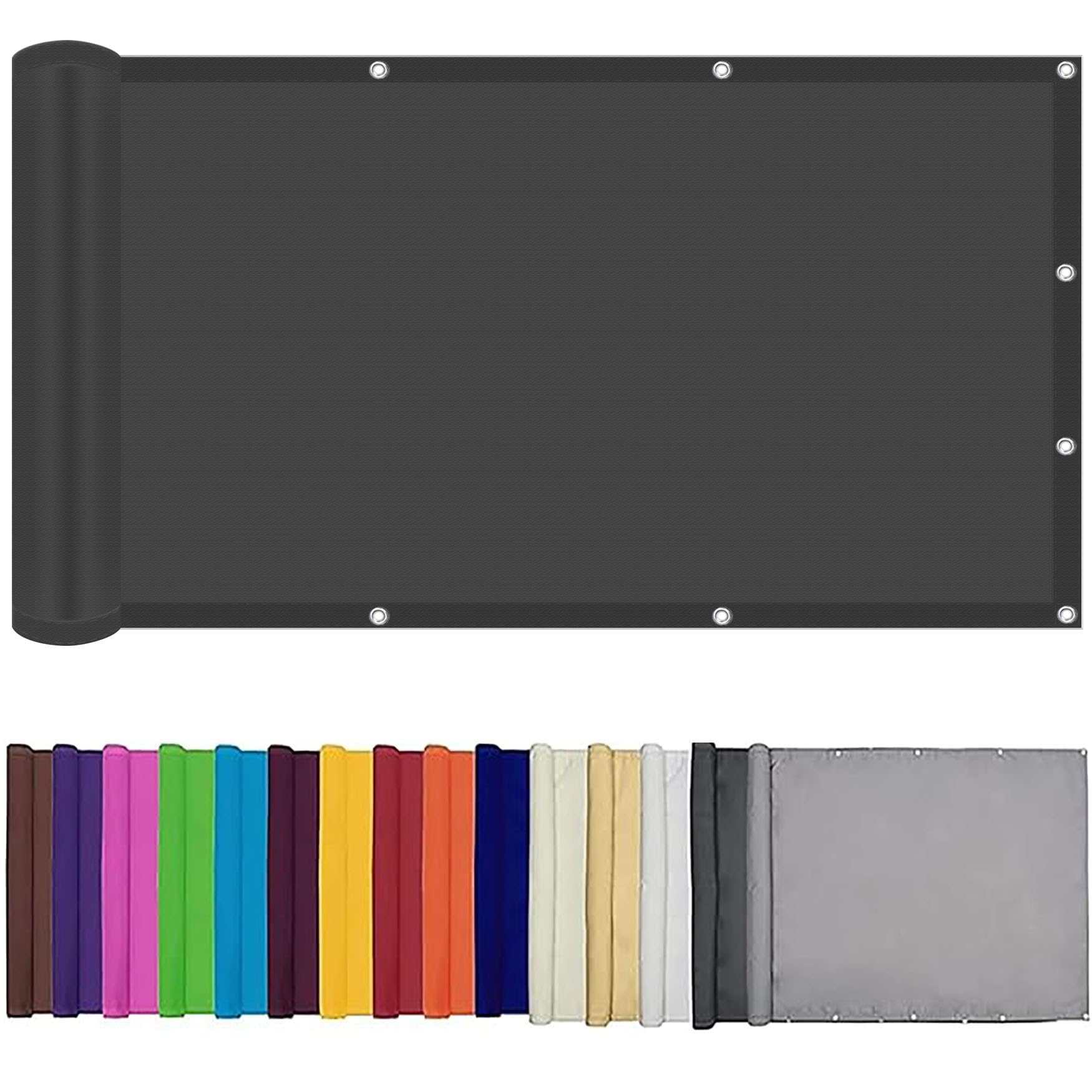 Toldo vela rectangular gris oscuro 1.5x1.6 m de sombra para exterior