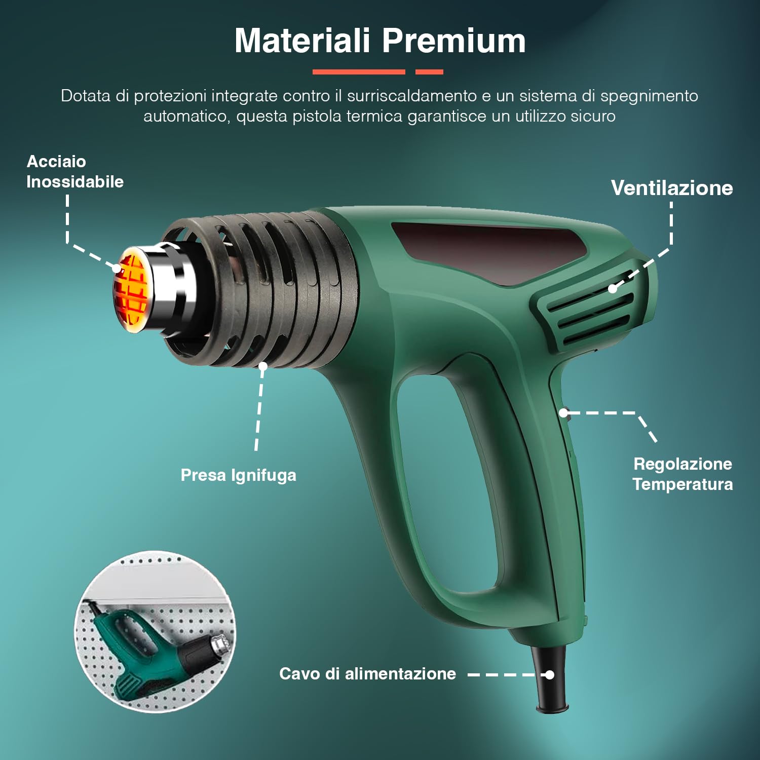 Kit Strumenti Avvolgimento Vinile 9 In 1 - Pistola Termica, Spatole, Taglierina - copertina