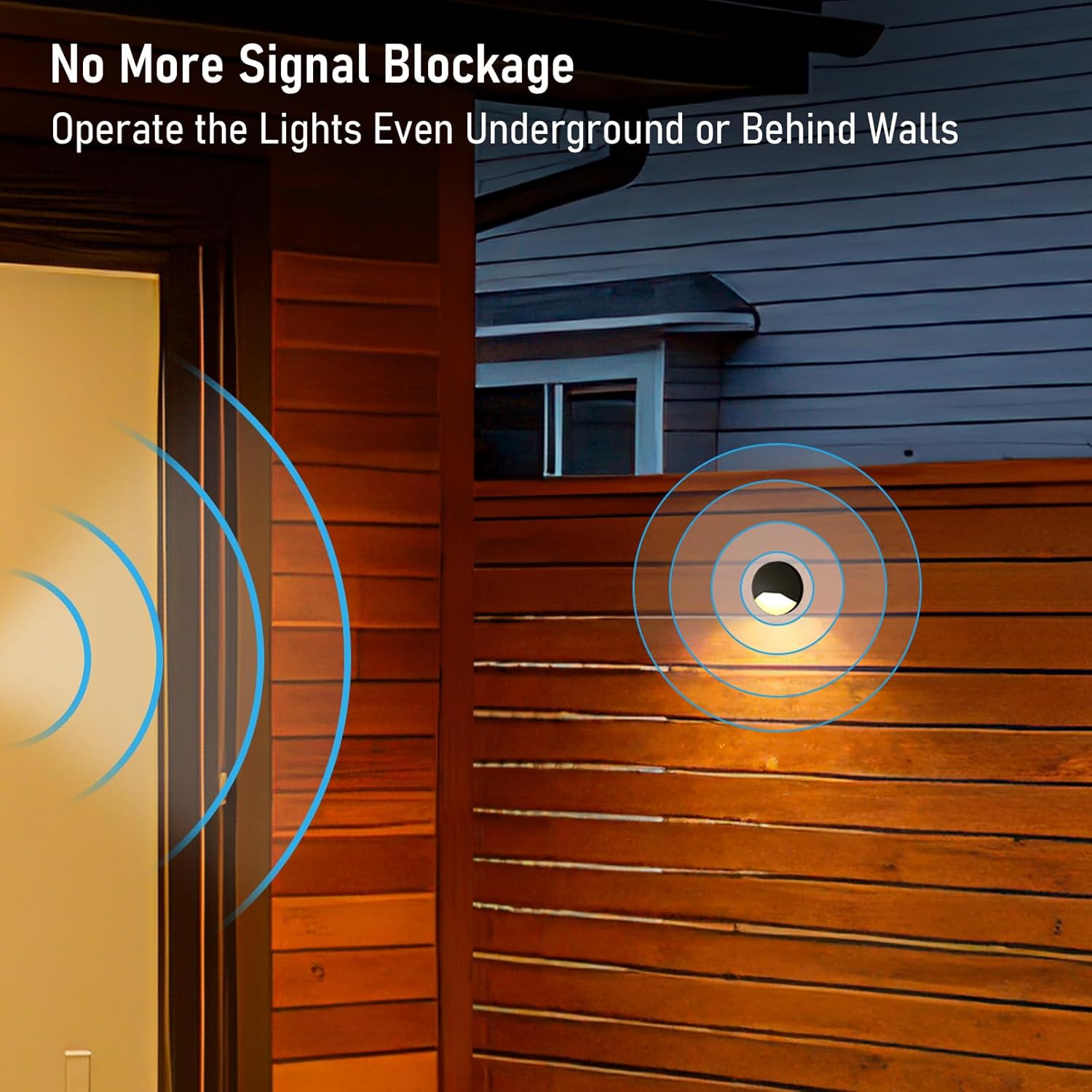 LEONLITE Alter-Link Series RGBCW LED Low Voltage Deck Lights, 12V-15V AC Smart Low Voltage Landscape Deck Lights, 1800K-5000K Color Changing Fence Light, Bi-Flow Controller Not Included, Pack of 6