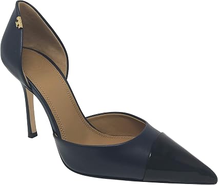 Amazon.com: Mujer Penelope Cap Toe Zapatos de bomba, Zapatos de tacón, 6,  Tinta azul marino/negro perfecto. : Tory Burch: Ropa, Zapatos y Joyería