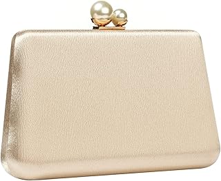 Borsa Elegante Borsa di Sera Pochette Pochette di Perle Borsa Luminosa Portamonete Pochette da Sera Borse A Tracolla per Feste di Matrimonio (Color : off White)