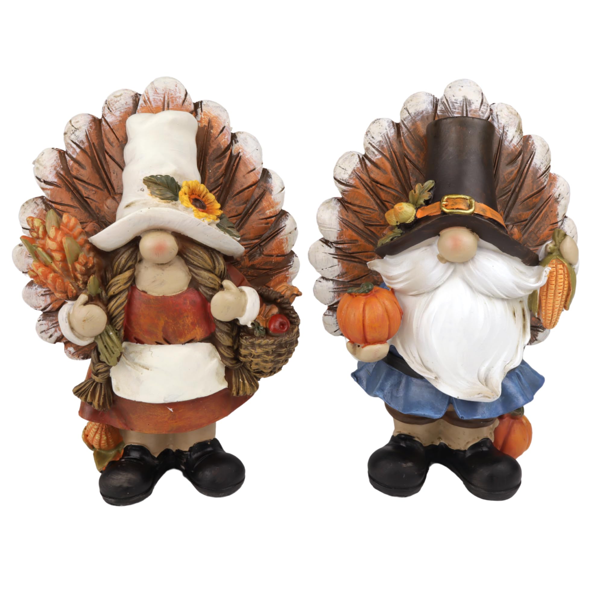 Amazon.com: Needzo Thanksgiving Pilgrim Gnome Set, Cute Rustic