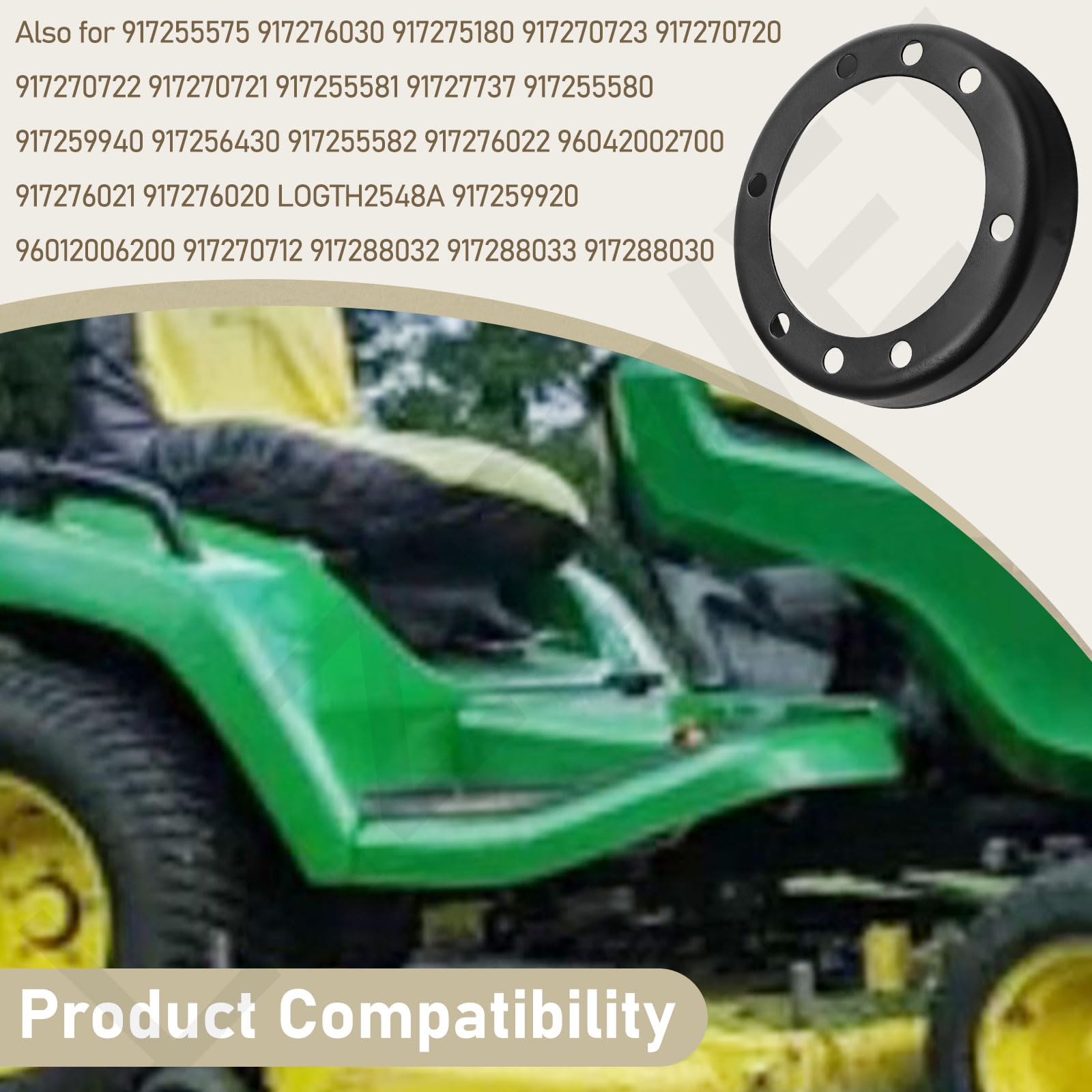 Paquete de 3 protectores de mandril de tractor de césped 531167701 para cortacésped Husqvarna Craftsman Ryobi 174493 128961 136929 140329 532128961 532136929 532140329 53211 744933 Modelos de