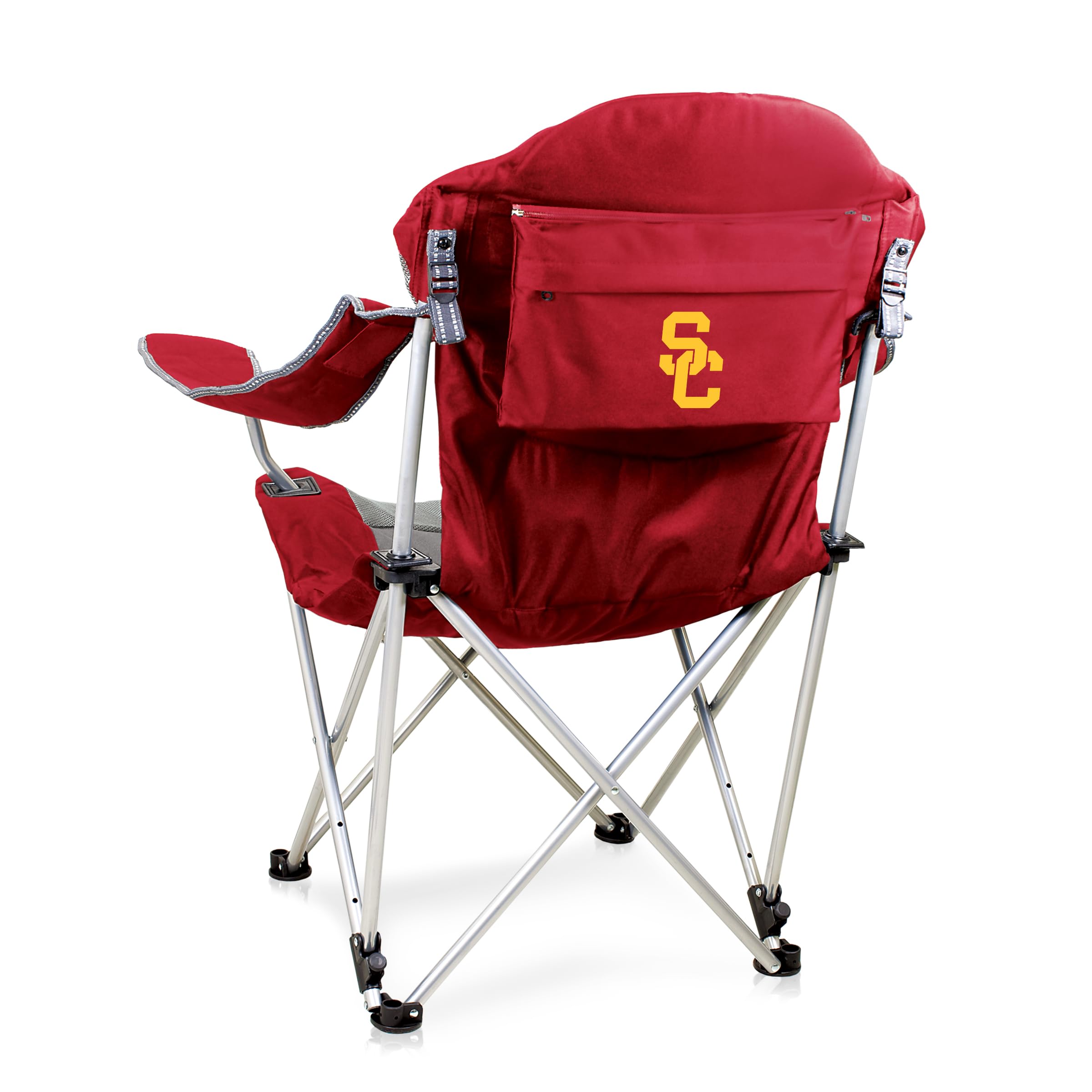 Picnic TIME NCAA Arkansas Razorbacks Reclining Camp Chair - Beach Chair for Adults - Sports Chair with Carry Bag