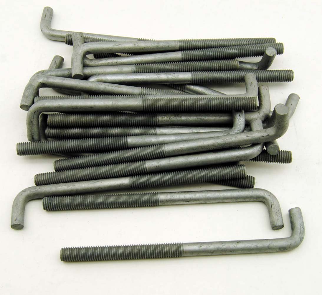 (20) Concrete Bent Anchor Bolts 1/2-13 x 8 Hot Galvanized
