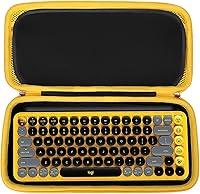 Vista 2 de Aproca Funda compatible con teclado inalámbrico mecánico Logitech POP Keys y teclado inalámbrico POP, teclado inalámbrico K2, bolsa de Negro
