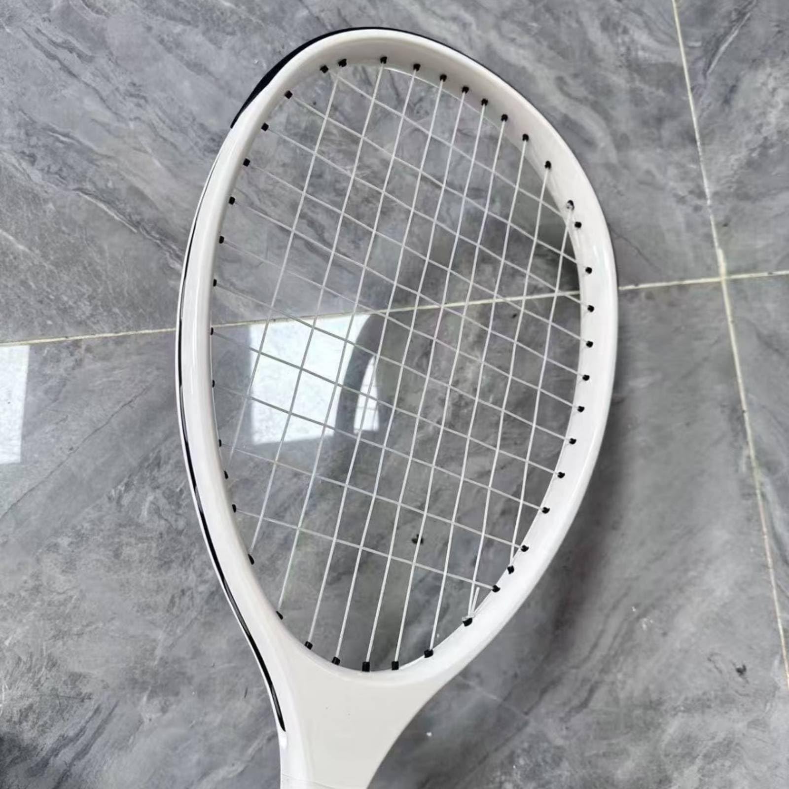 LOVIVER Raqueta de Tenis Raqueta Pala Cuerda Marco Empuñadura de Material Compuesto con Respuesta Consistente y Tensión Recomendada de 50 Adecuada para Clases
