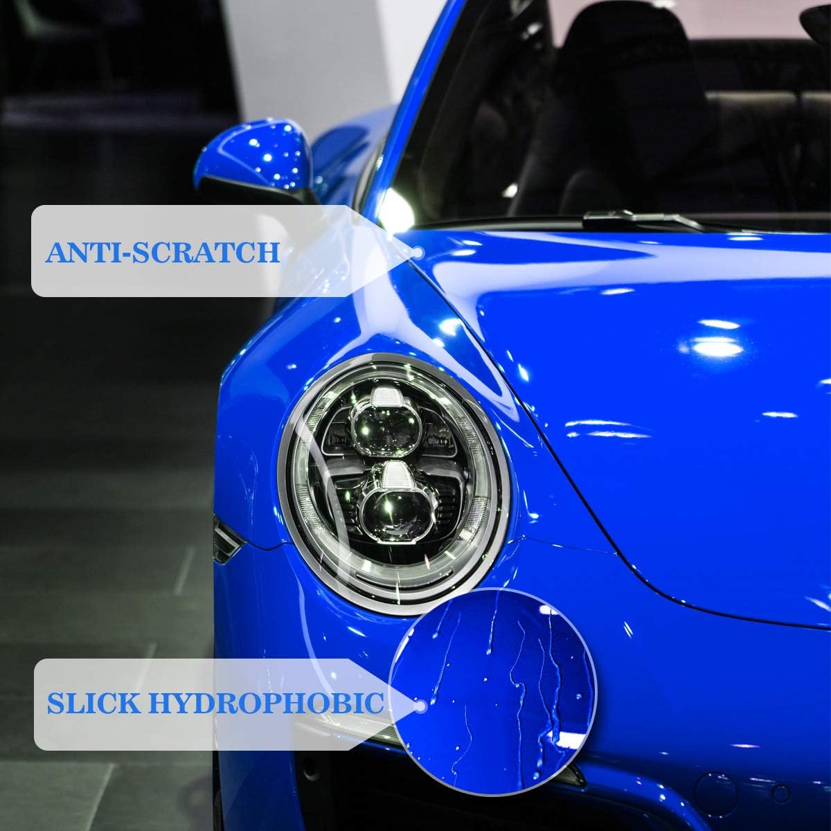 Yocisku 9H Nano Ceramic Coating Pro, Hydrophobic Gloss Shine Easy to Use Polymer Paint Protection Car Kit Last for 18 Months | Stronger Than Car Wax | Car Detailing Boat RV Motorcycle 30ML