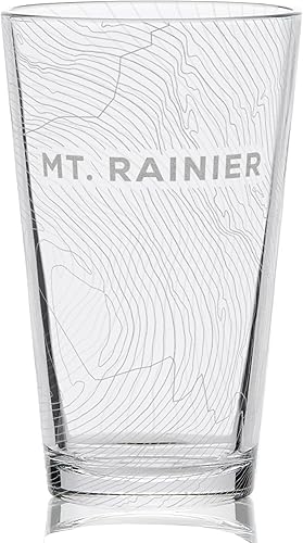 Vista 25 de BRECKENRIDGE COLORADO Engraved Pint Glass Great Ski Resort Mountain Topography Map Gift Idea!