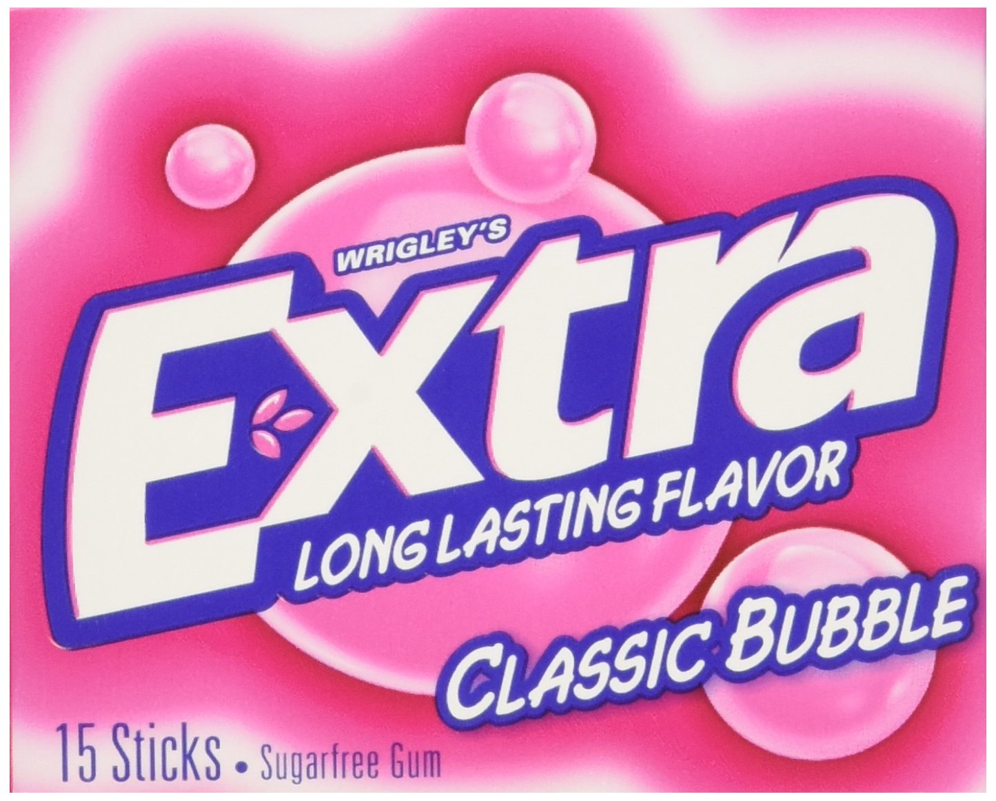 Amazon Com Extra Classic Bubble 15 Piece 10 Count Chewing Gum Grocery Gourmet Food