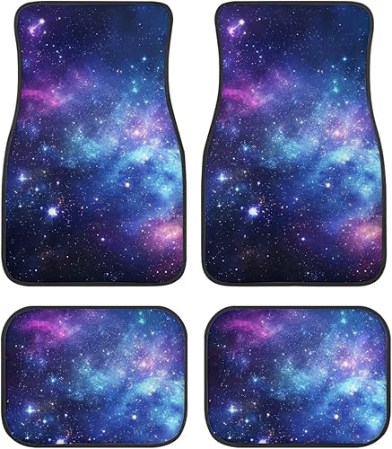 Miniatura 43 de Yewattles - Set de 4 alfombrillas para auto con estampado de rosa roja, delanteras y traseras, antideslizantes, ajuste universal para sedán