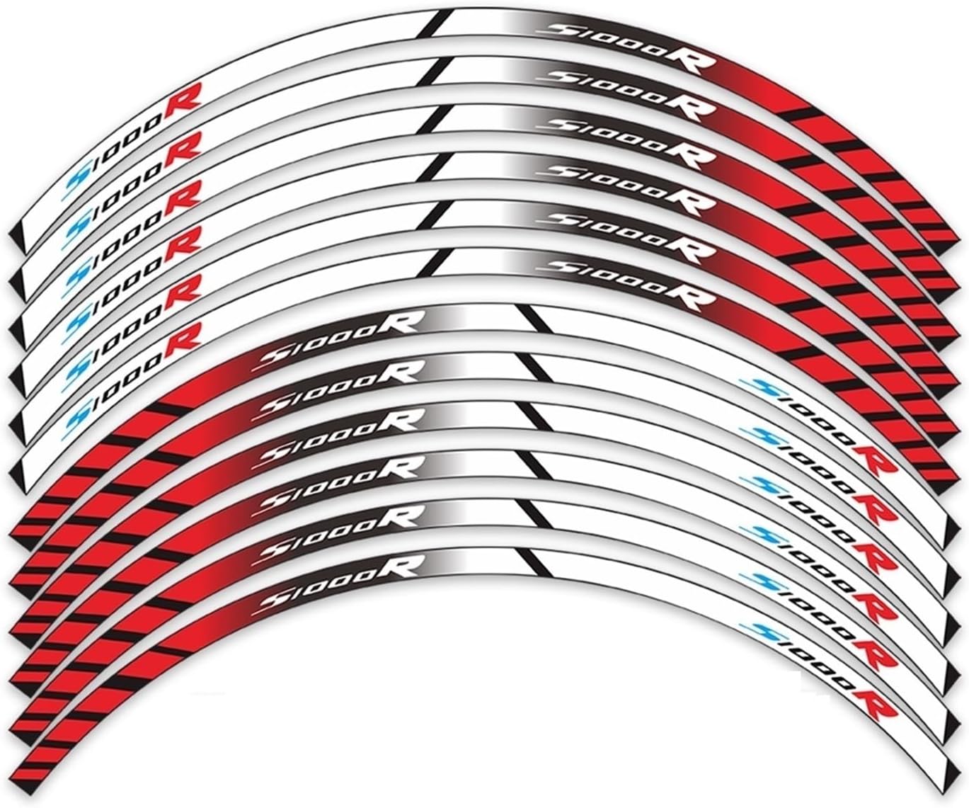 for S1000R for S1000 R for S 1000R for S 1000 R Wheel Stickers Motorcycle Sticker Wheel Rim Decal(2)