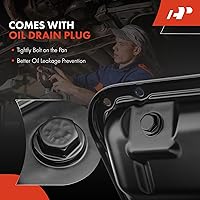 Vista 7 de A-Premium Cárter inferior de aceite de motor con tapón de drenaje compatible con Nissan Frontier 2005-2019 Pathfinder 2005-2012 Xterra 2005-2015
