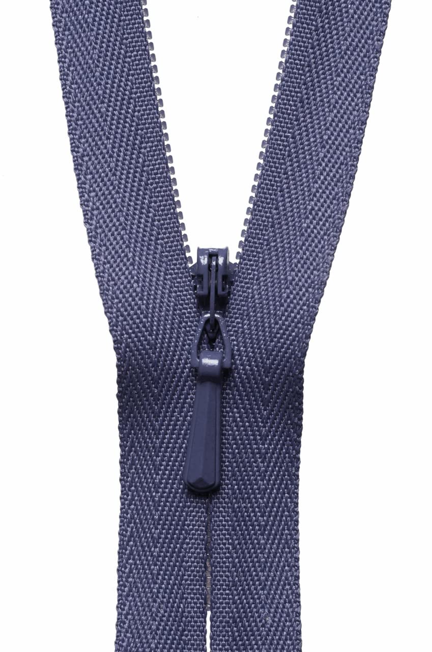YKK 16"/ 41cm Concealed Zip: Dark Grape