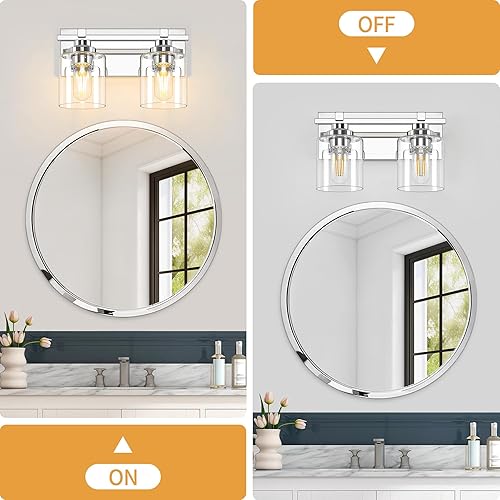 Miniatura 264 de 3 lámparas modernas de baño sobre el espejo, luces de tocador de oro negro para apliques de pared de baño con pantallas de vidrio blanco lechoso