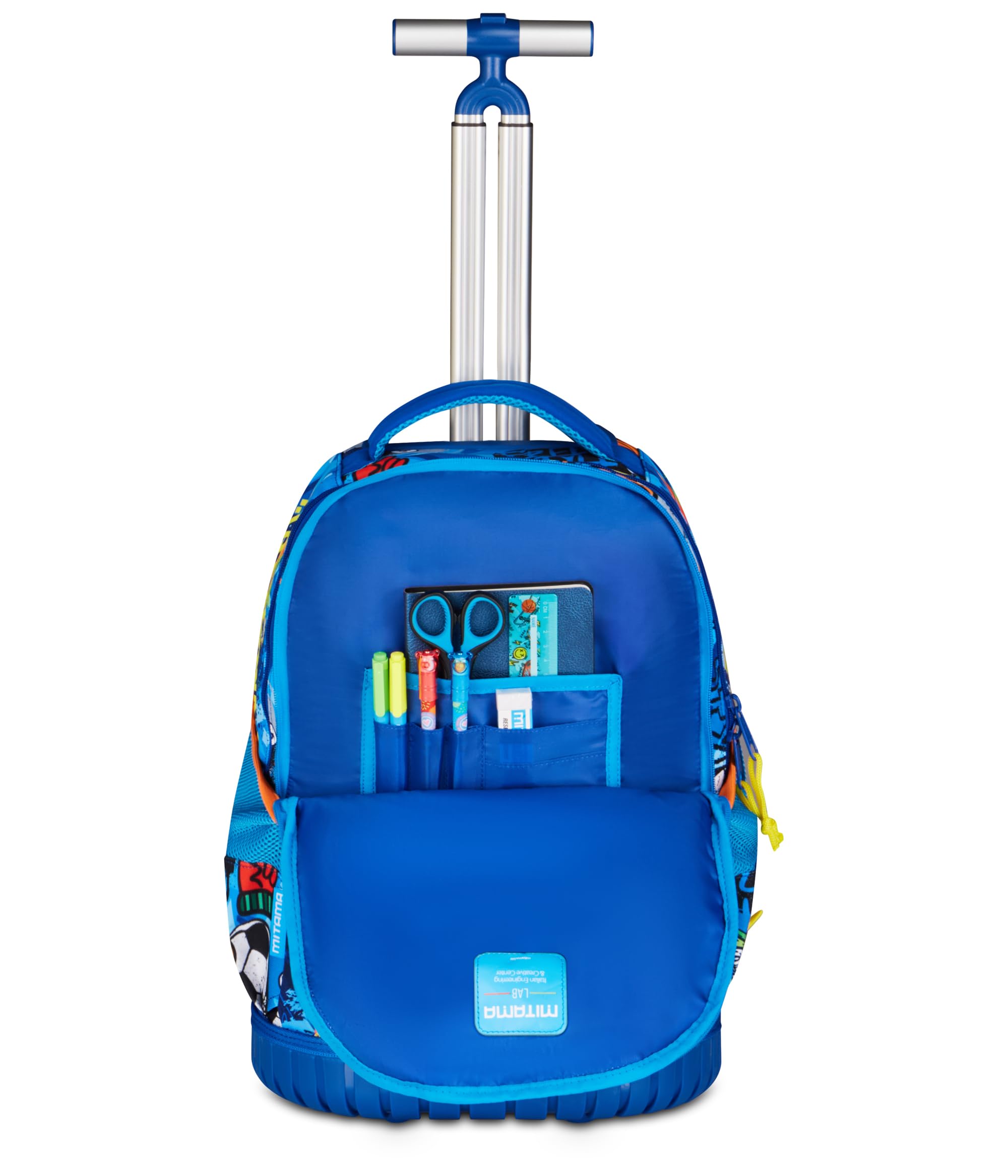 Mitama Trolley Run Extra TIGERPLAY, 33 Lt, Doppio Scomparto, Blu, Tasche multi funzione, bambino, Scuola elementare e media, Tempo libero e viaggi