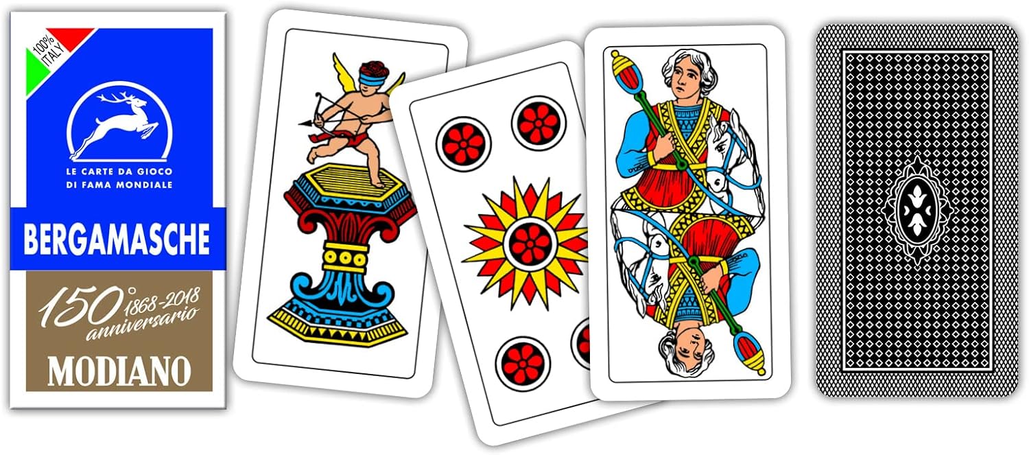 Modiano Bergamasche 150th Anniversary Regional Playing Cards, 300072