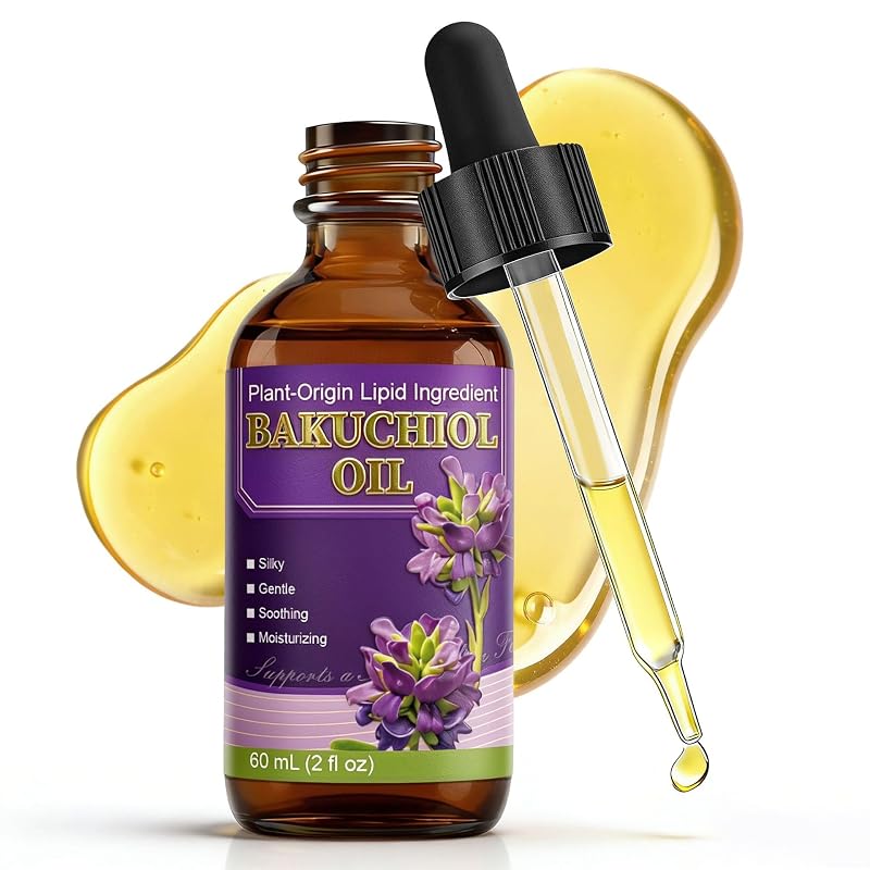 Óleo facial de bakuchiol LFuTPm em frasco com conta-gotas, 57 g