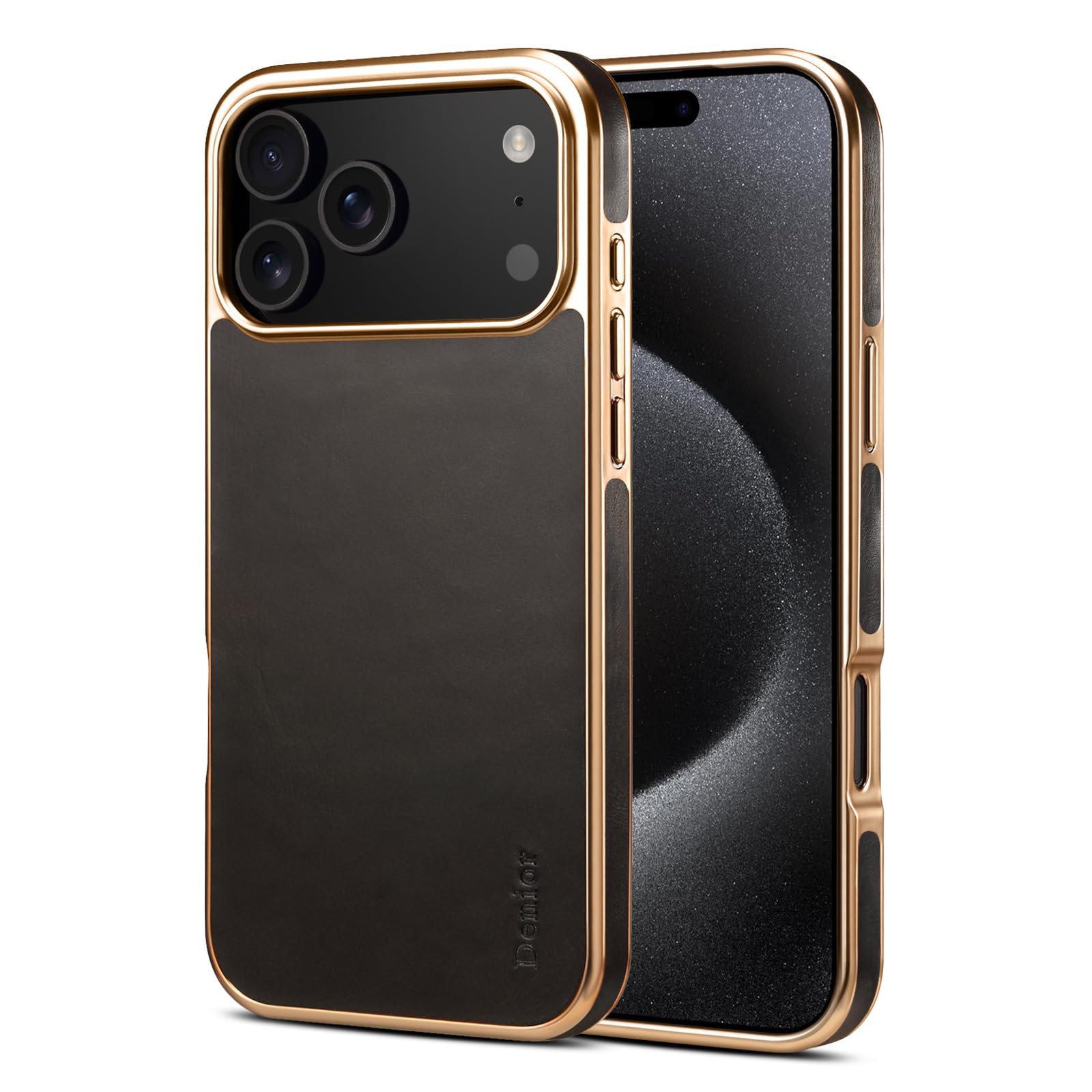 Coque iPhone 17 cuir véritable pleine fleur protection durable noire et robuste - 8