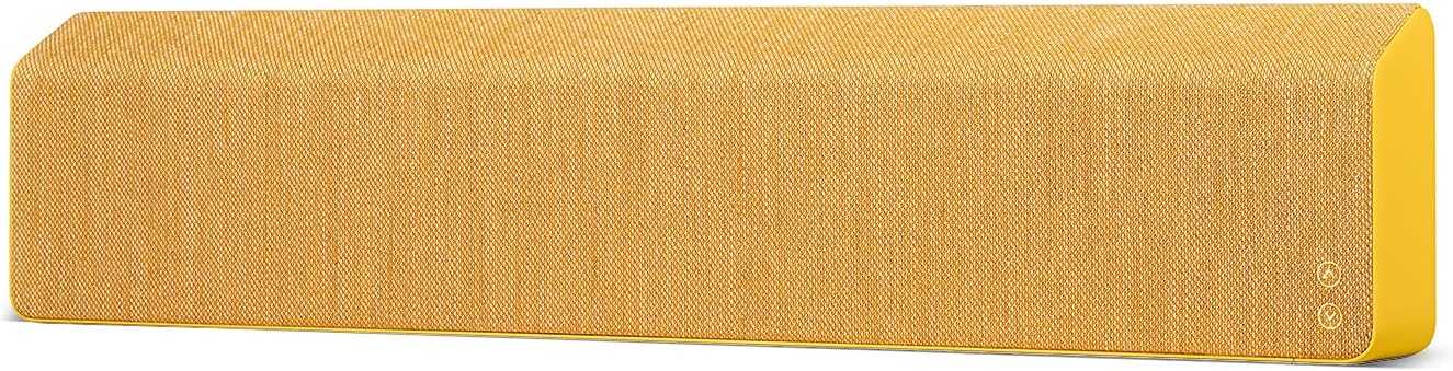 Vifa Stockholm 2.0 Bluetooth Soundbar, Nordic Design Soundbar, Highend Audiophile Speaker, High Performance Wireless Speaker with Smart APP Multi-Room System Sand Yellow