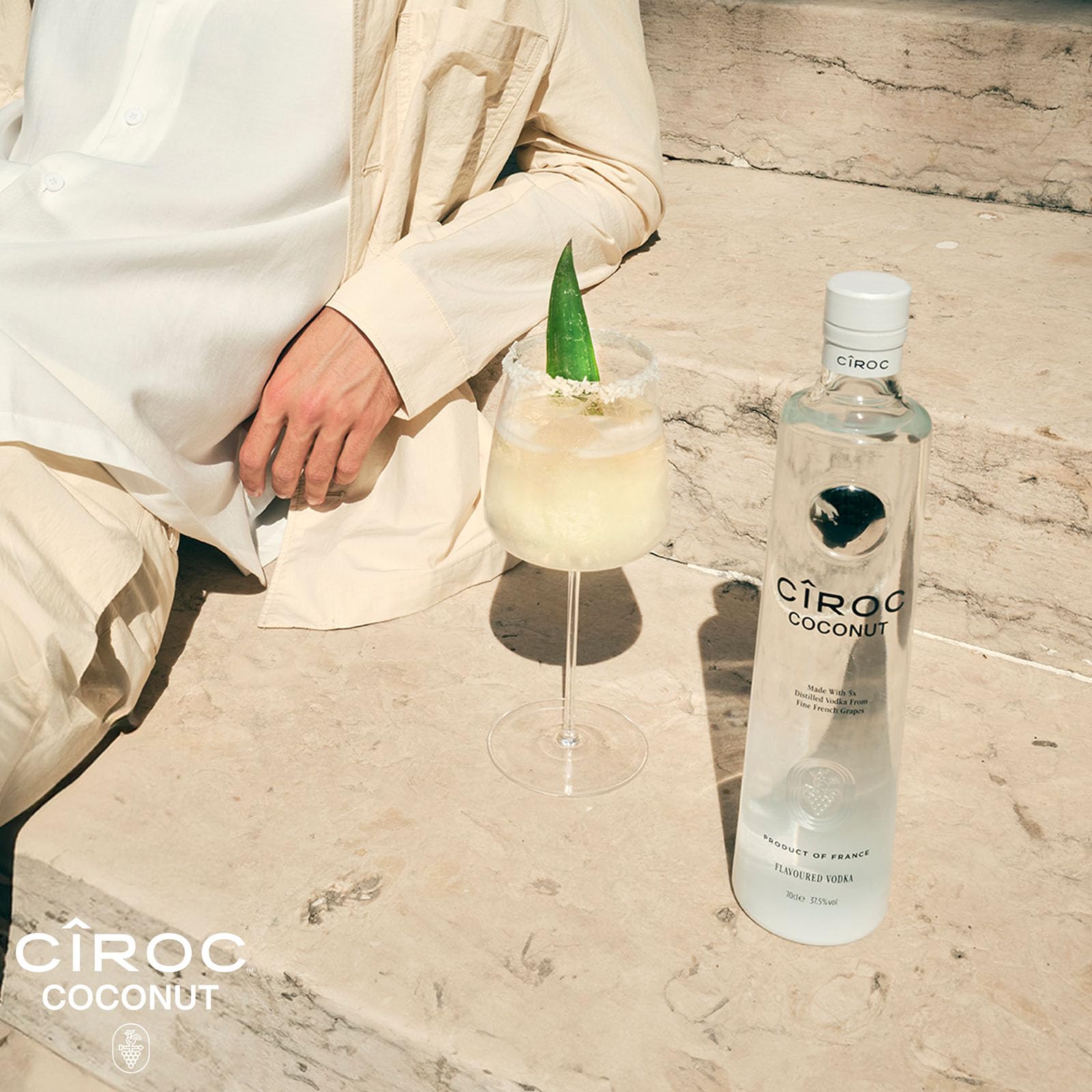 Cîroc Coconut Vodka 37.5% vol 70cl Infusionado con Coco Cremoso