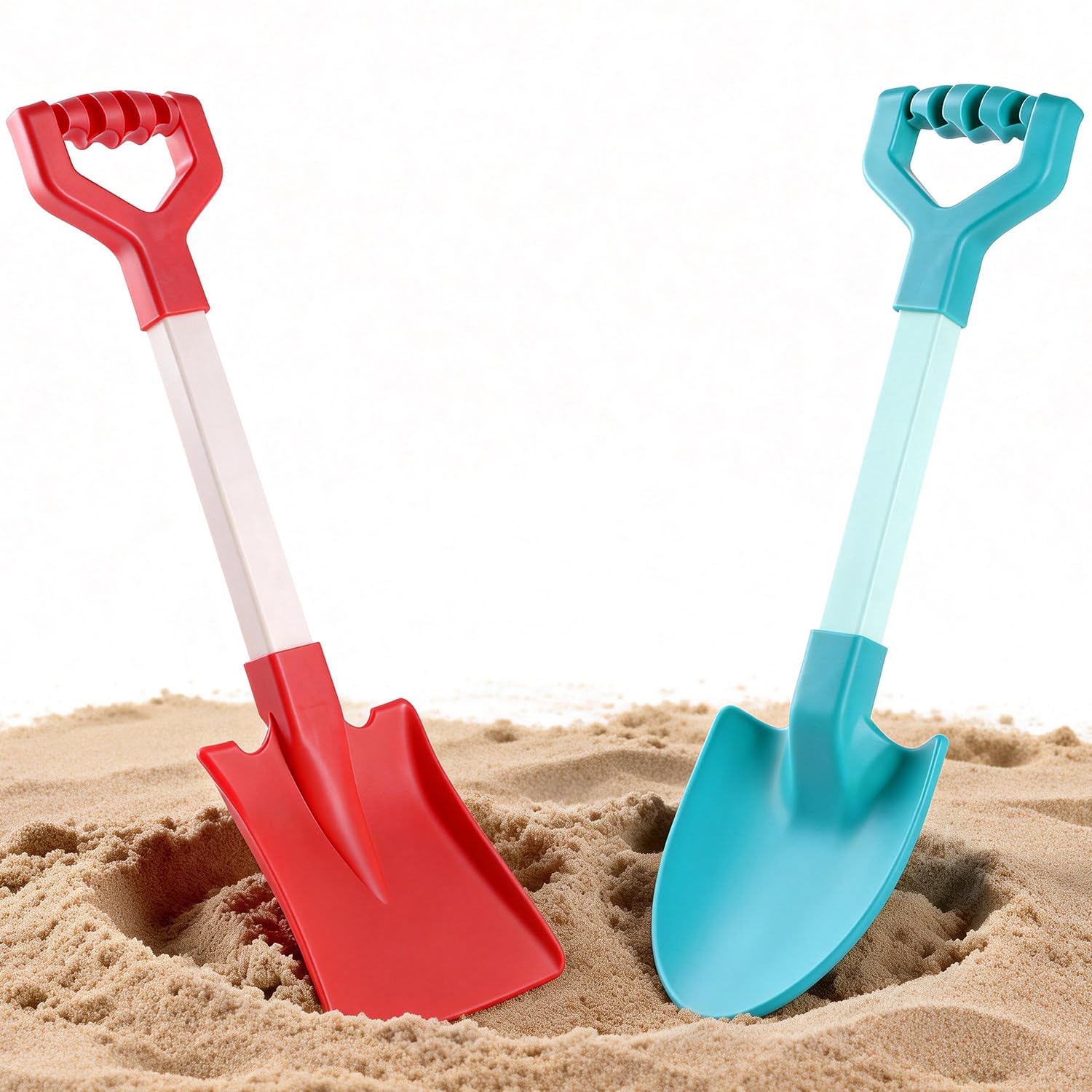 Photo 1 of 20 Inch Beach Sand Shovels for Kids (Red)