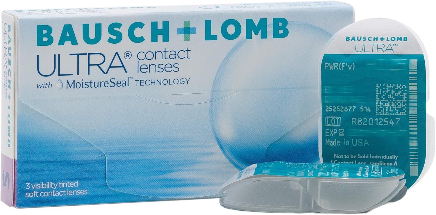 BAUSCH + LOMB ULTRA lentillas mensuales esféricas, 3 unidades / 8.5 BC / 14.20 DIA / -03,75