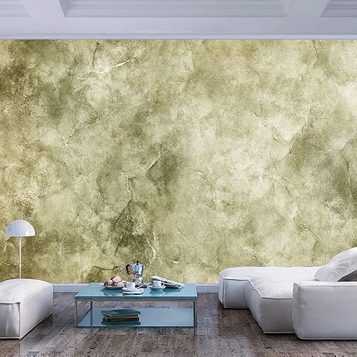Peel and Stick Olive Green Stone Texture Wallpaper Mural Office