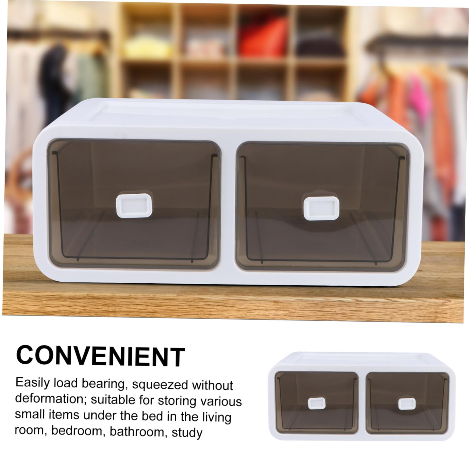 Caja De Almacenamiento Cajón Para Sujetadores Calcetines Ropa Interior Color Canela