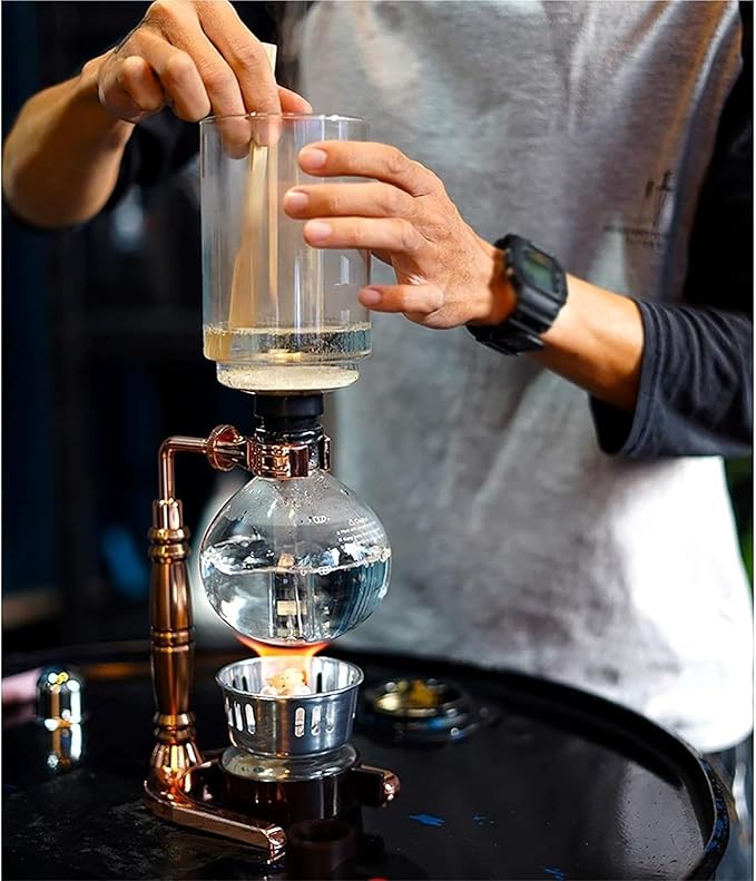 Cafetera Sifón - Tamaño Pequeño con Jarra Rosa Dorado miniatura 2