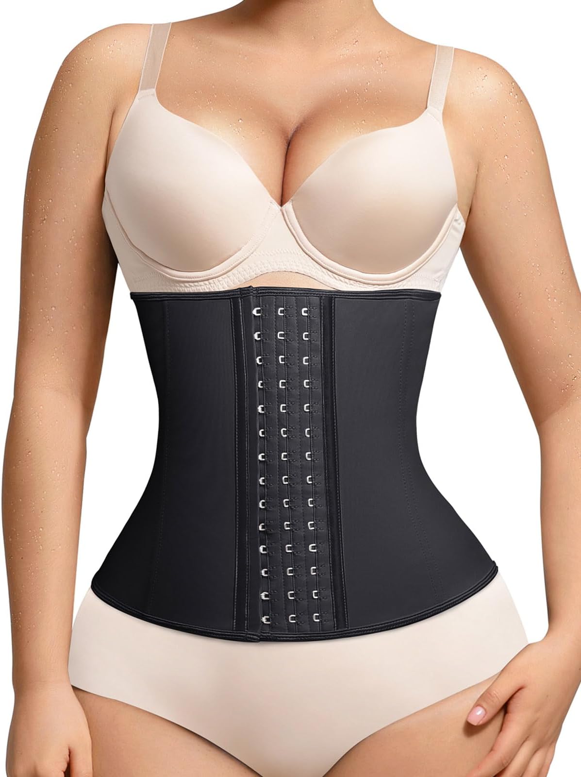 Waist Trainer for Women Latex Underbust Waist Cincher Corset, Tummy Control Corset Sport Girder Hourglass Body Shaper