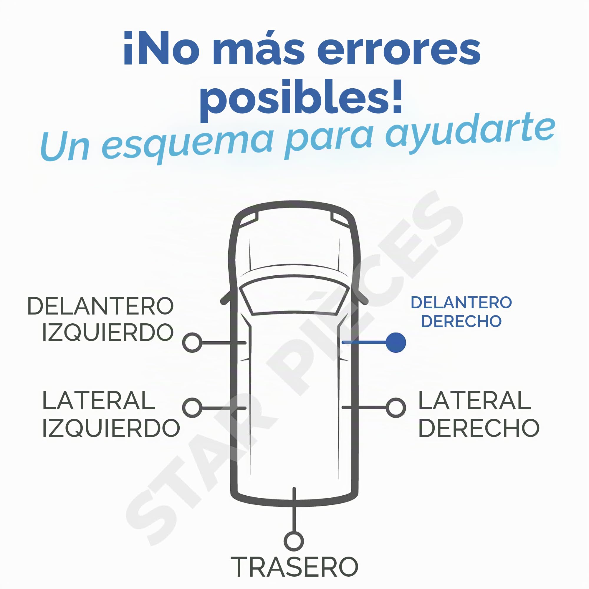 STARKIT PERFORMANCE Elevalunas compatible para Vito W639, Viano W639 (2003-2014) DELANTERO DERECHO (pasajero) 6397200146, 6397200546