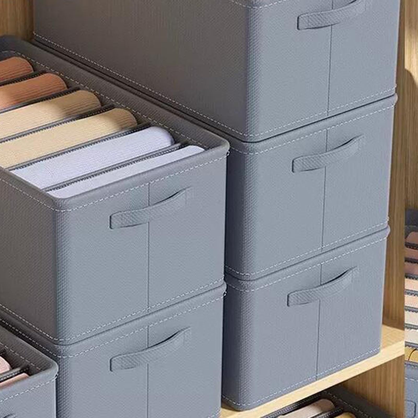 Scatola Portaoggetti Per Pantaloni E Vestiti Da 5 Pezzi,cassettiera Di Design A 6 Scomparti Grandi Scatola Portaoggetti Modulare Per Guardaroba Per Abiti,Organizzatore Per Manufatti Per La Casa A Stra