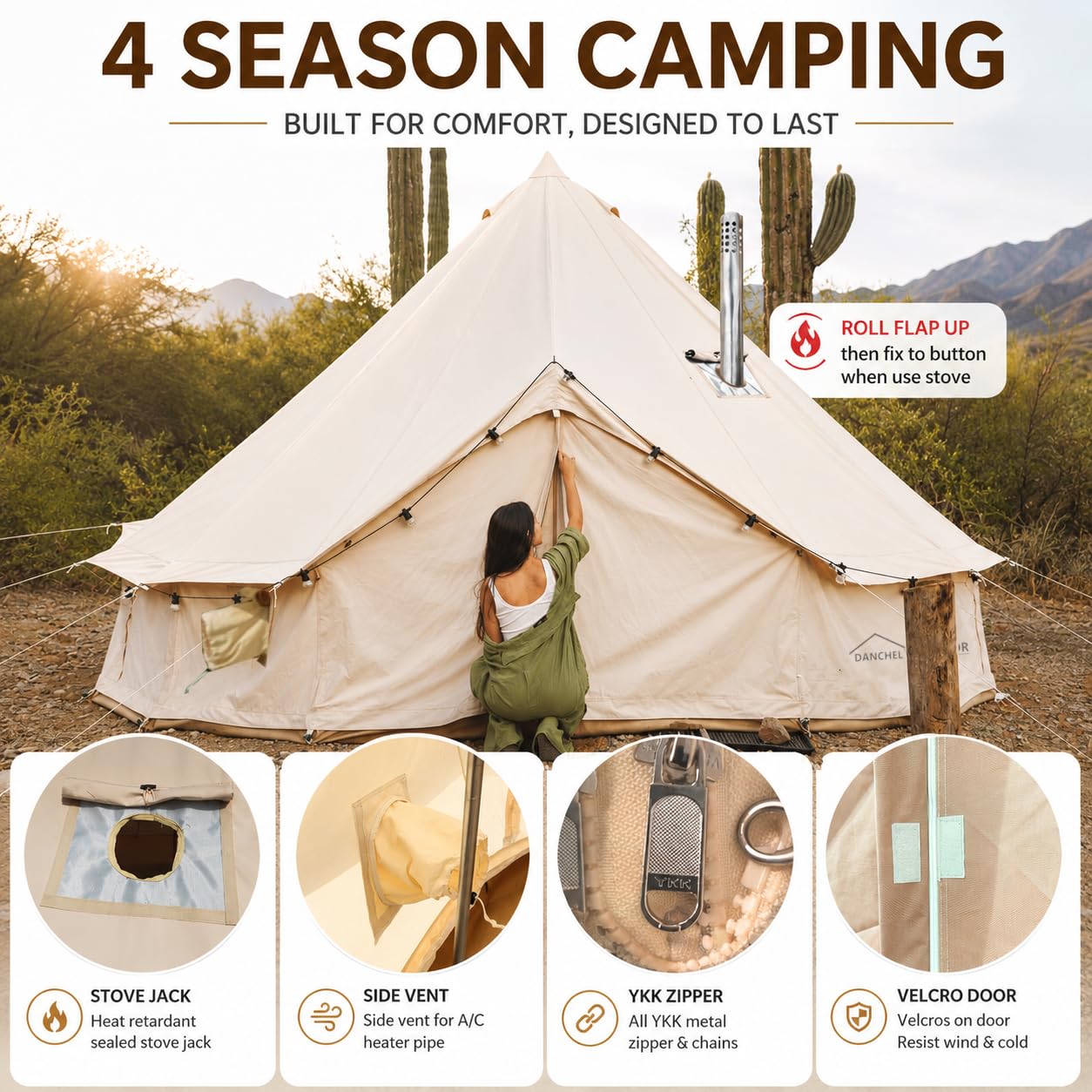 Amazon.com: DANCHEL OUTDOOR: Bell Tent