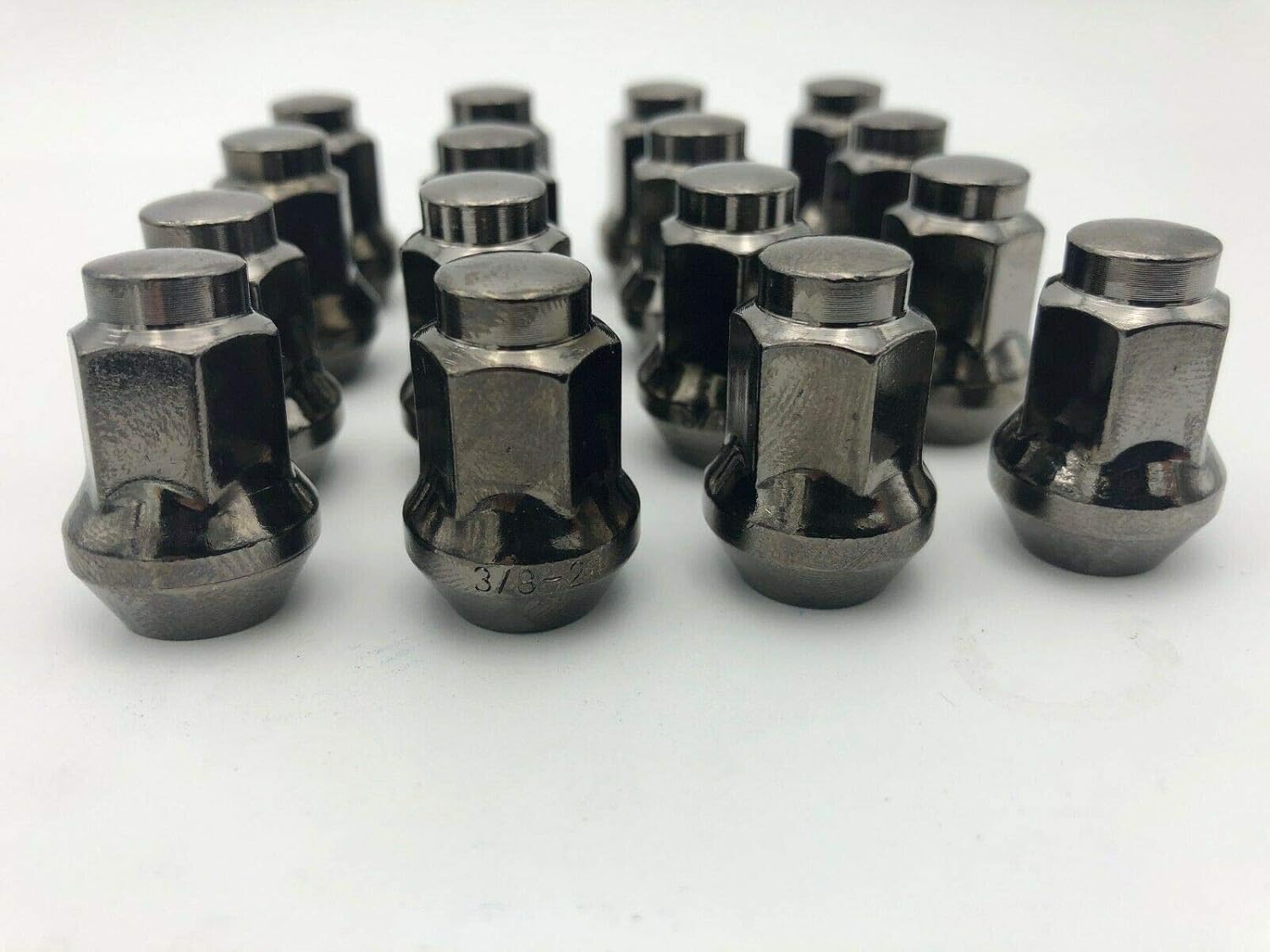3/8-24 Tapered Lug Nuts Gunmetal Grey Polaris Ranger 700 Rzr 900 xp 800 S 570 (16)