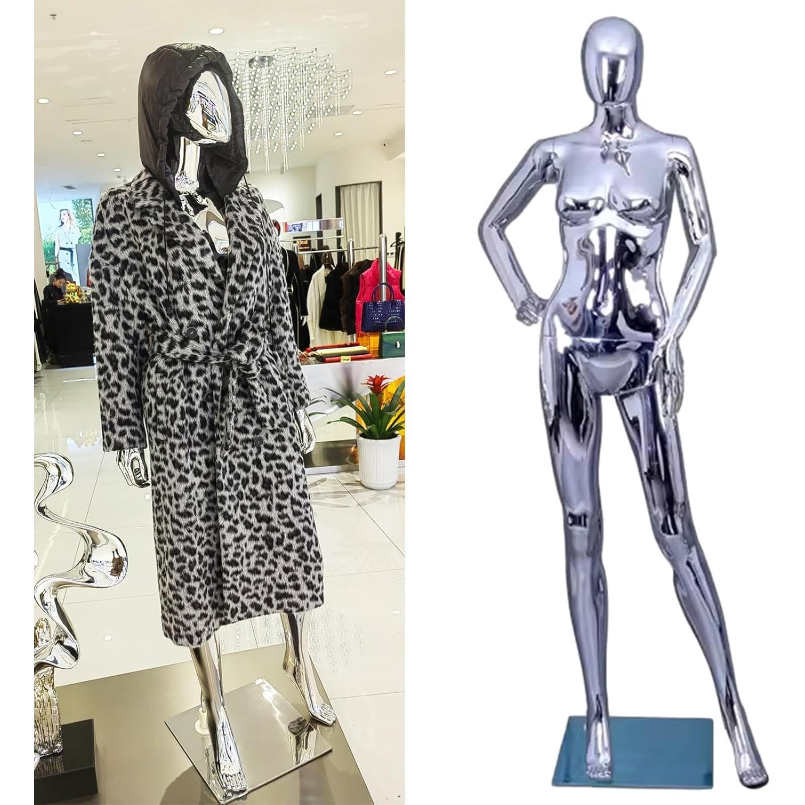 Schaufensterpuppen-Kleiderständer zum Ausstellen, Ganzkörper-Torso für Couture-Shops, Einzelhandelsvitrine, Schneiderei, Kleidungsanpassung und Requisiten – ideal für Präsentationsbedürfnisse