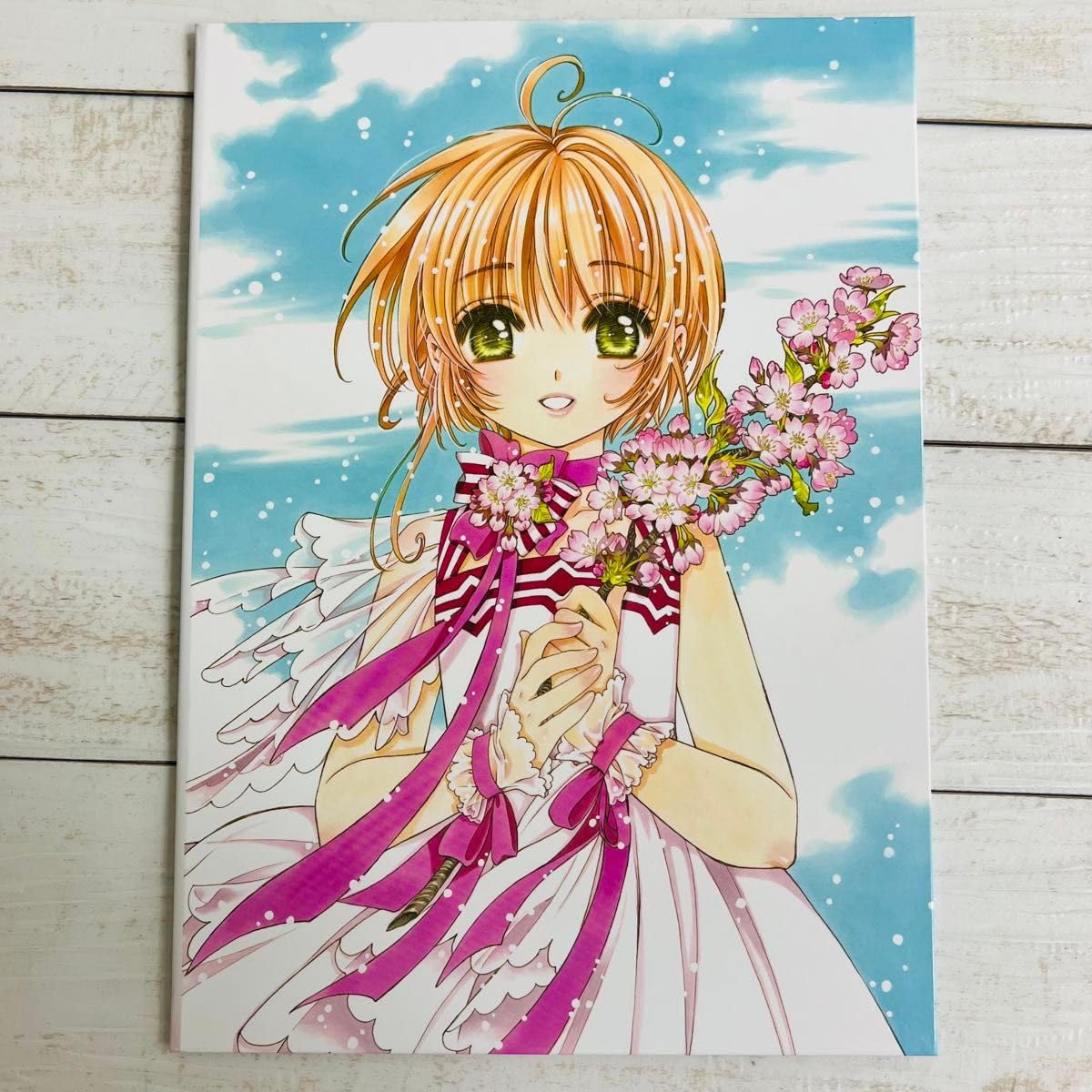カードキャプターさくら　劇場版　クリアしおり 木之本桜 開催記念チケット＆クリアしおりセット専用台紙付き
