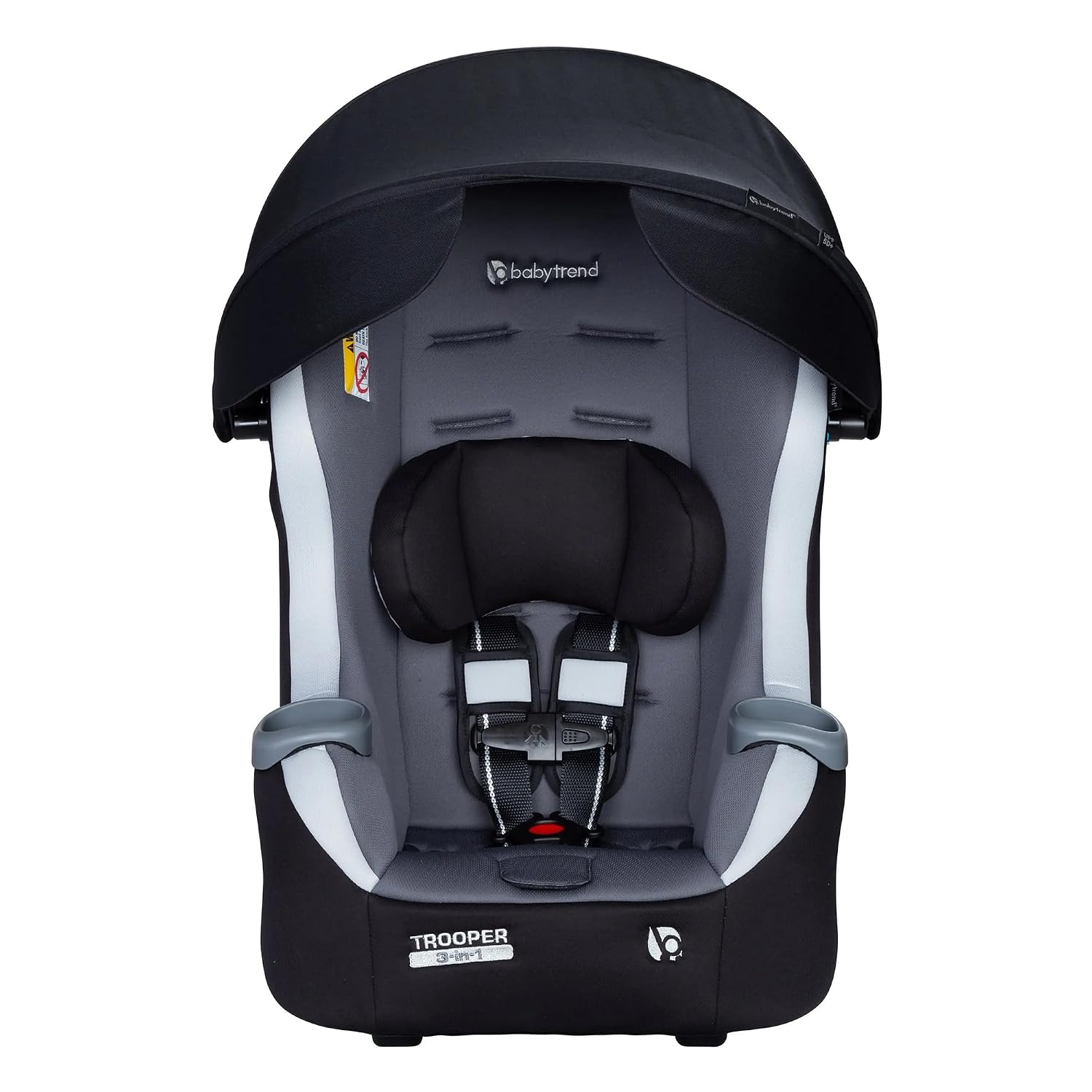 Baby Trend 3-in-1 Infant Car Seat with 5-Point Safety Harness, Adjustable Canopy, and Soft Fabric Seat, Trooper Plus, Dash Twilight - Convertible Travel System & Support for Babies & Toddlers
