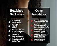 Vista 8 de Be Wished Regalos personalizados de cumpleaños número 13 para niñas, collar con mensaje significativo