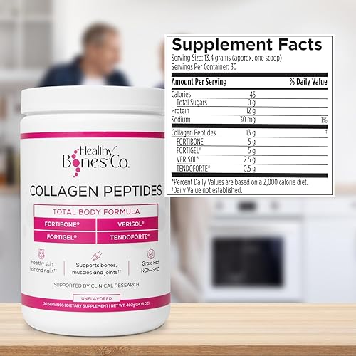 Miniatura 5 de FORTIBONE - Péptidos de colágeno prémium para la salud ósea con FORTIGEL, VERISOL y TENDOFORTE, clínicamente apoyados para huesos, articulaciones,