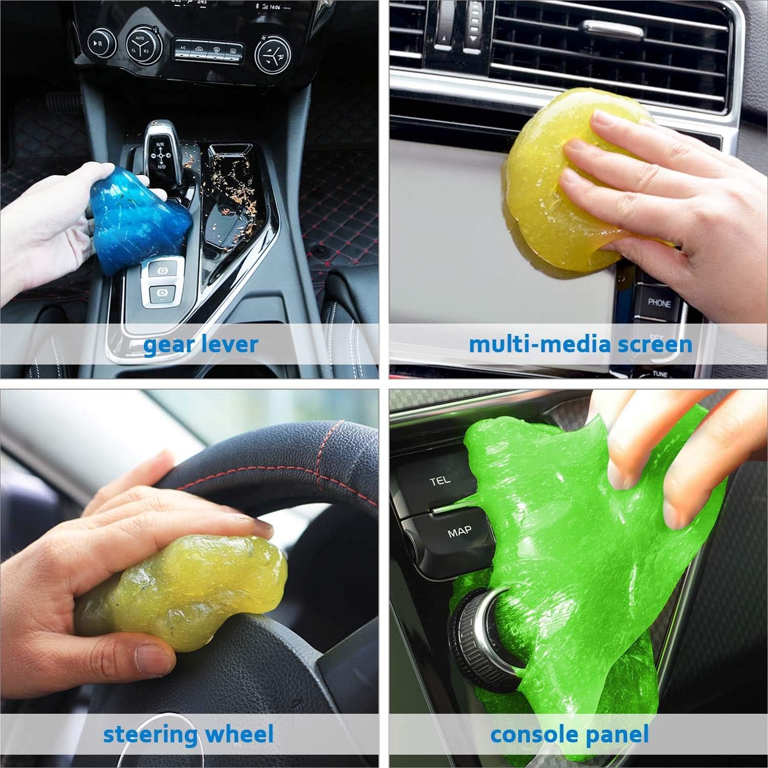 Buy Dust Cleaning Gel for Car Detailing Putty, Dust Remover Slime Cleaner, Car Interior Cleaning