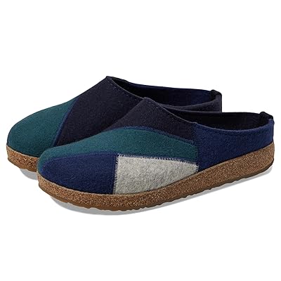 Haflinger Patch Shoes Blueberry