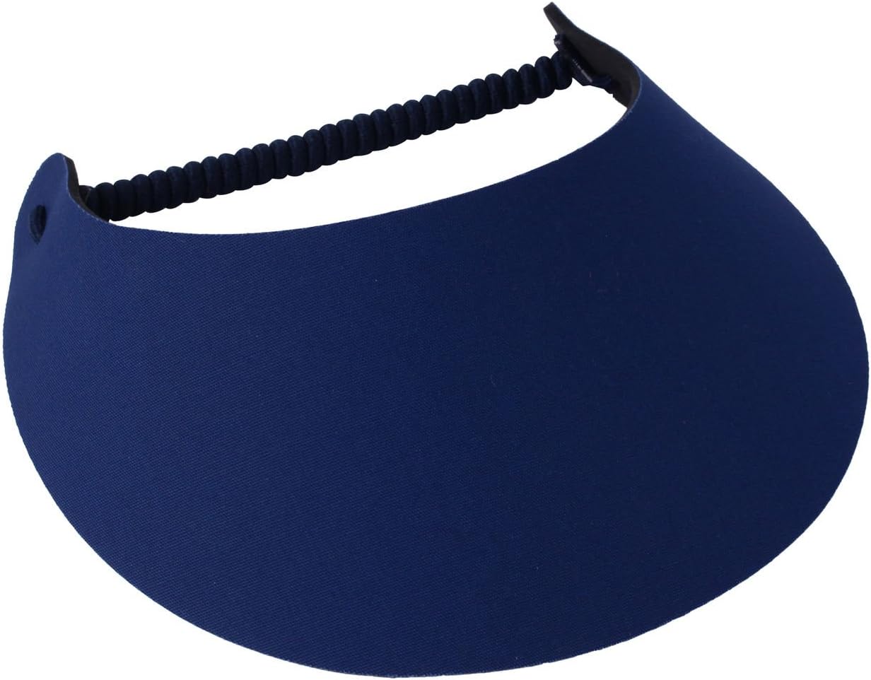 Women's Solid Color Design Lightweight Packable Foam Visor for Sun Protection and Outdoor Activities