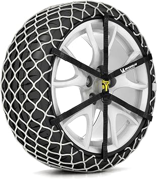 MICHELIN Easy Grip Limited 13 Snow Chains for Car Textile Snow Chains Pack of 2 Tyre Chains Ultra-Performance Easy to Use Patented snow chain made of high-performance composite material EN 16662 light weight gentle on rims easy to use
